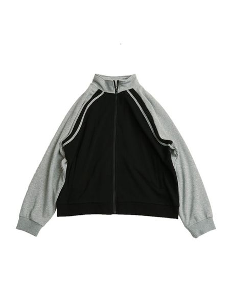 

women's hoodies sweatshirts fall winter women turndown collar loose long sleeve cardigan coat american style streetwear zipper open sti, Black