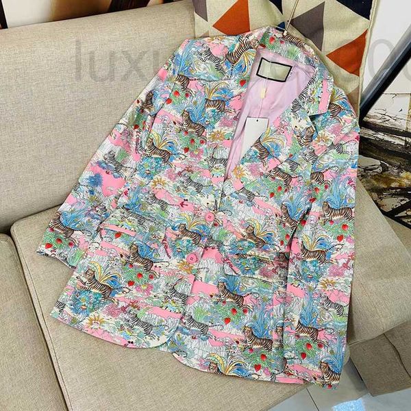 

women's suits & blazers designer women tiger coats latest print blazer ladies personality charm coat seasons jackets yg42, White;black