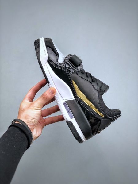 

wholesale basketball shoes jumpman legacy 312 low black metallic gold men women outdoor designer sneakers