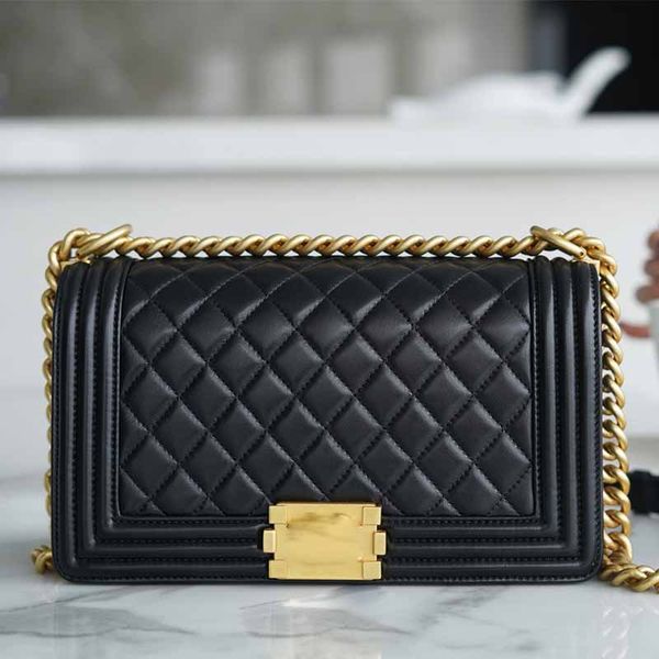 

ringer handbag mom bag luxury designer one shoulder crossbody bag leather tote purse classic women's shopping bag with metal chain wall