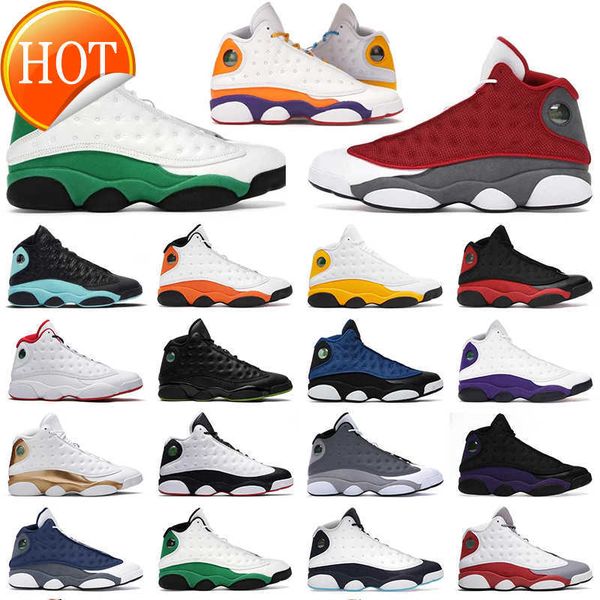 

11 arrival designer 13 men basketball shoes court 13s 1 2022 purple bred lucky green flint jumpman mens women starfish trainers retro