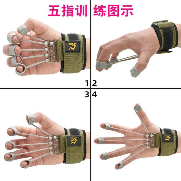 

hand finger gripper strength trainer yoga resistance band finger flexion and extension training device finger force grip device