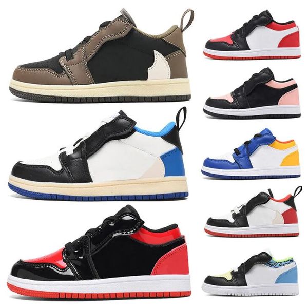 

athletic & casual shoes kids travis 1s 1 shoe boys scotts low sneaker designer mocha baby kid youth toddler infants children boy girl, Black