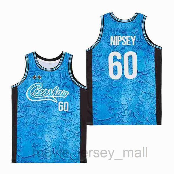 

movie basketball jerseys 60# nipsey wall jersey mens size s-xxl 001, Black;red