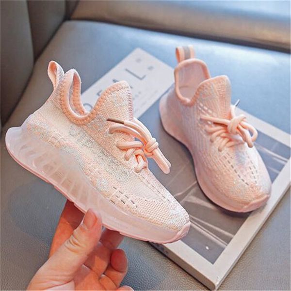 

Children's Knit Sneakers: Outdoor Sports Shoes for Boys and Girls, Gray