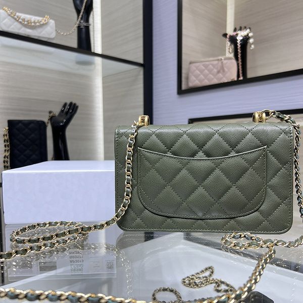 

delicate knockoff designer chain bag 19cm genuine leather shoulder bag with box yc148