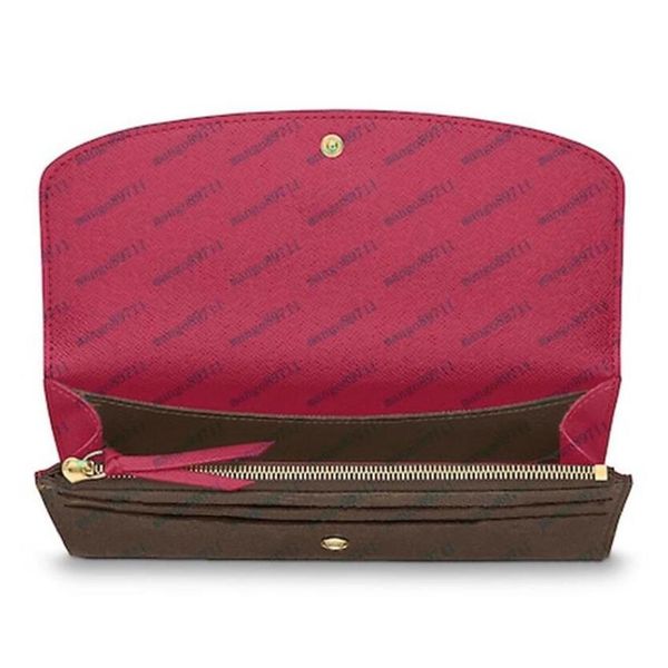 

purses women's wallets zipper bag female wallet purse fashion card holder pocket long women tote bags with box dustbags257h, Red;black