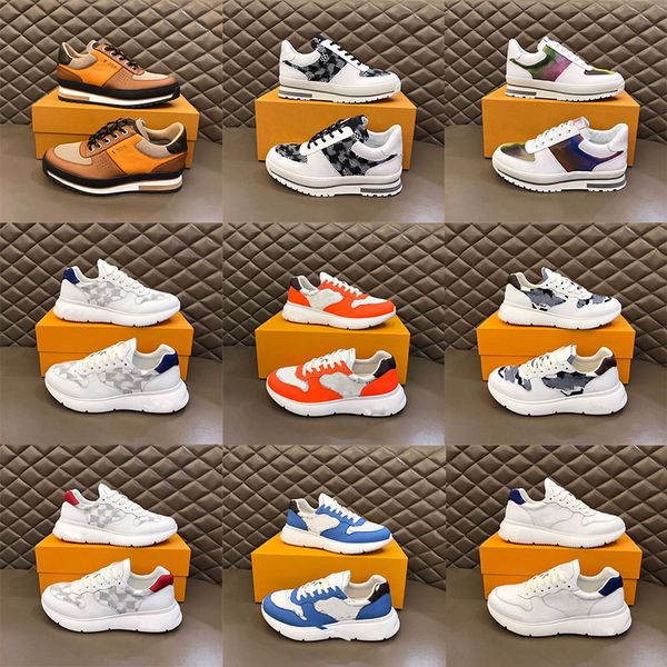 

run away men's casual shoes black leather texture monograms luxurys designer shoes men's sports shoes women's outdoor sports