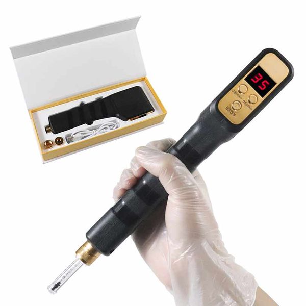 

no-needle mesotherapy electric wirless hyaluron pen beauty mesogun skin tool with 10pcs ampoule head