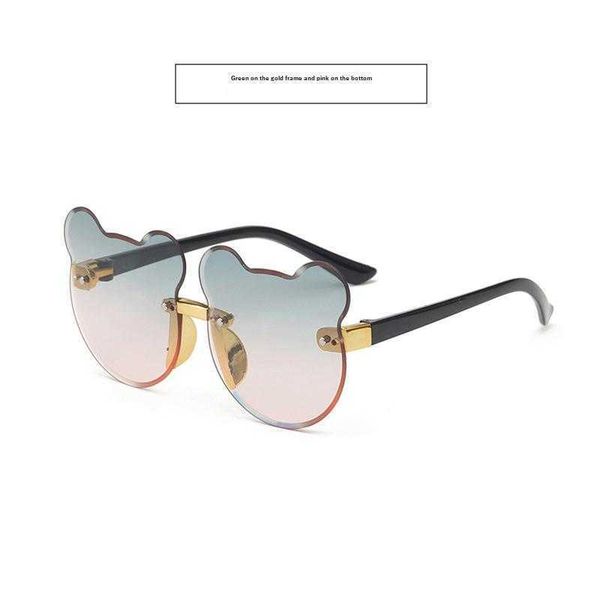 

cat ear sunglasses bear kids eyewear street strimming fashion shooting copy, Blue