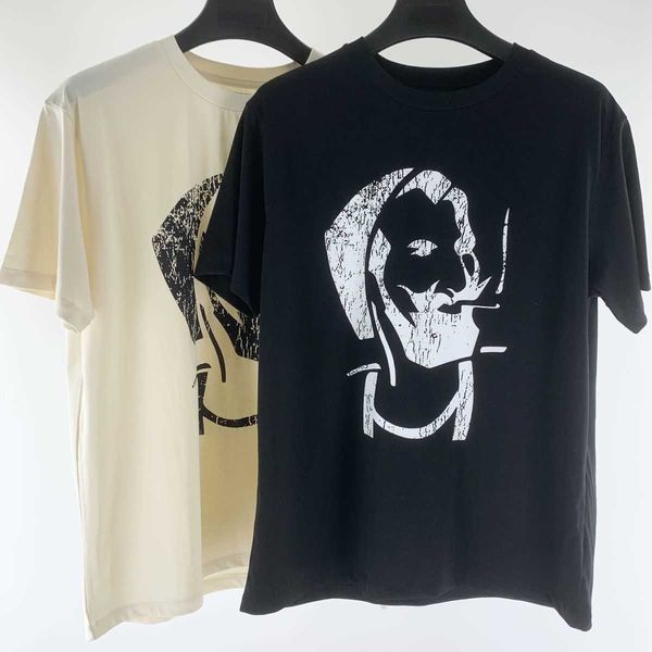 

t-shirts ammri tee shirts tearing technique printed men's women's t-shirt high street style casual short sleeve fashion designer b, White;black