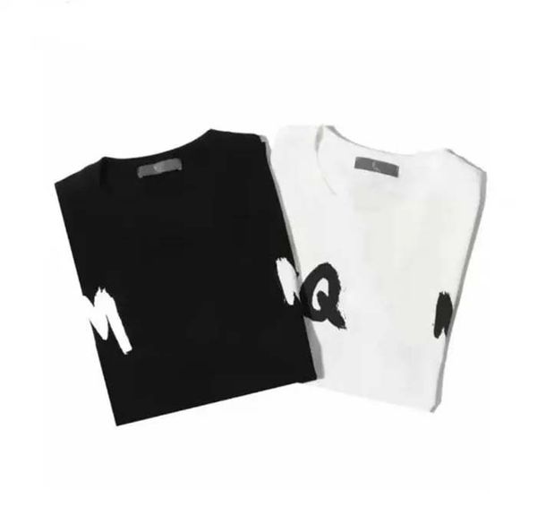 

mens t shirts letter print luxury black white tees fashion designer summer short sleeve size m-xxl, White;black