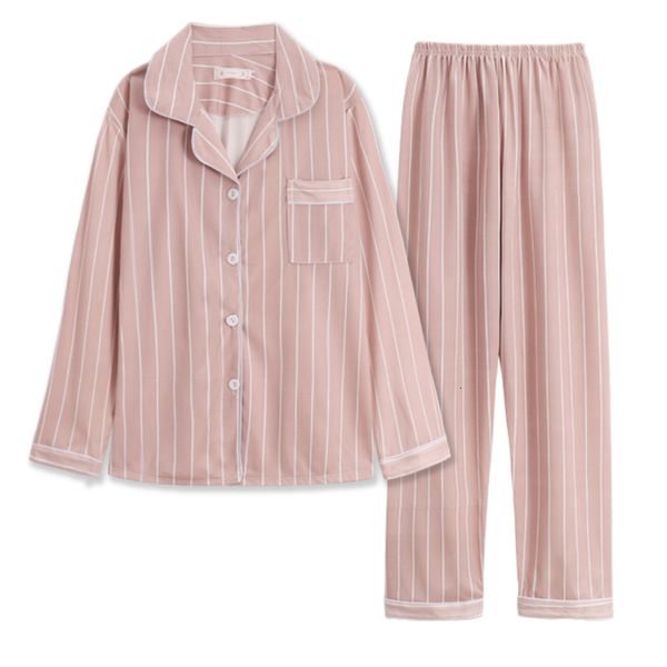 

women's sleepwear women nightwear sets wavmit women pajama set solid color stripes pyjama set long sleeve sleepwear women long pant 230, Black;red