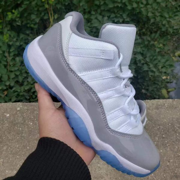 

new 11 low cement grey basketball shoes 11s sports sneakersyznu, Black