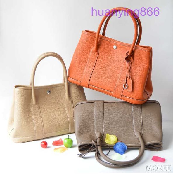 

designer herms party garden evening bags for sale korean version of simple 2023 lychee head layer cow leather portable casual shou