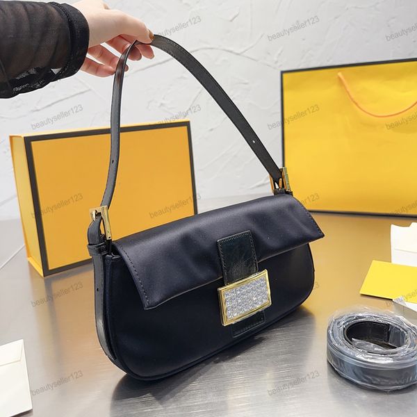 

Luxury designer Baguette Bag Shoulder Bag Cross body Purse Lady Handbag Fashion Women Black Underarm Bag