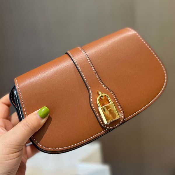 

mini tabou lock clutch bags luxury designer triomphe canvas bag cowhide shoulder bags genuine leather thread hasp hardware fashion lady wall