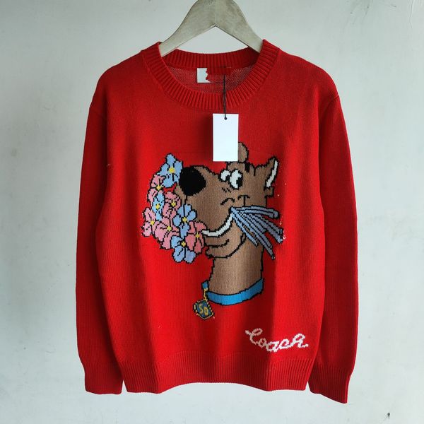 

213 l 2023 autumn sweaters women's pullover black white pink sweater crew neck short sleeve brand same style women's yiduo, White;black