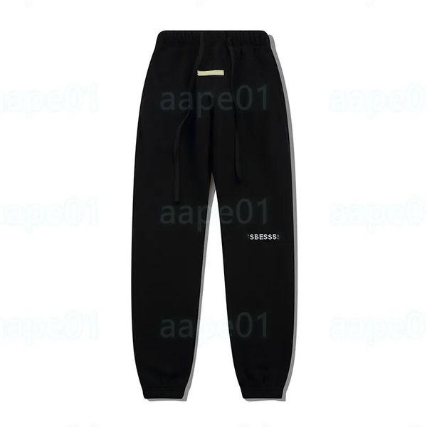 

2023men's spring and autumn tide brand sweatpants 2023 new loose casual pants side stripe printed letter bunched foot sweatpants 1z, Black
