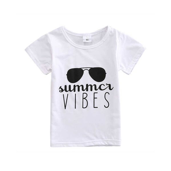 

t-shirts 1-5y summer kids baby boys causal t shirts cartoon print short sleeve white pullover t shirts l230309, Blue