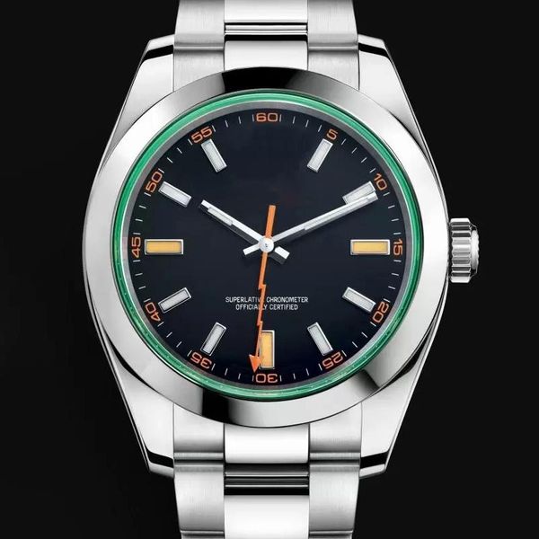 

other watches 2023 mens watch automatic mechanical sapphire crystal stainless steel eta2813 movement, Slivery;black