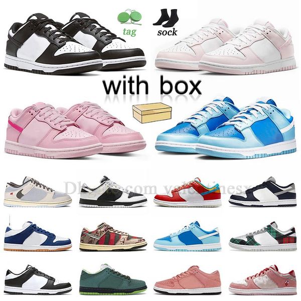 

designer running shoes mens womens triple pink paisley panda argon midnight navy freddy krueger dodgers walking jogging dunked lows sports s, Black