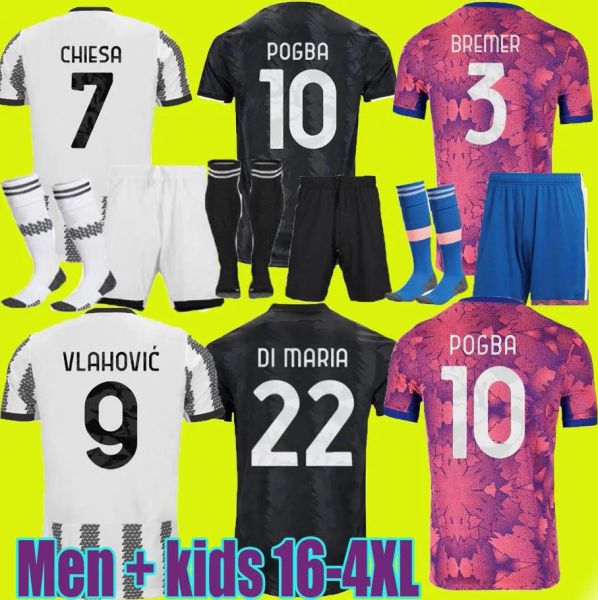 

mckennie arthur bonucci cuadrado football shirt men kids kit sets 22/23/24 fans player version soccer jersey, Black;yellow