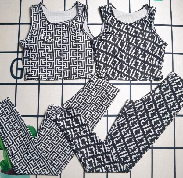 

new women's tracksuits yoga suit casual fashion sexuality swimwear luxury sports 2 piece set designer tracksuit p19, Gray