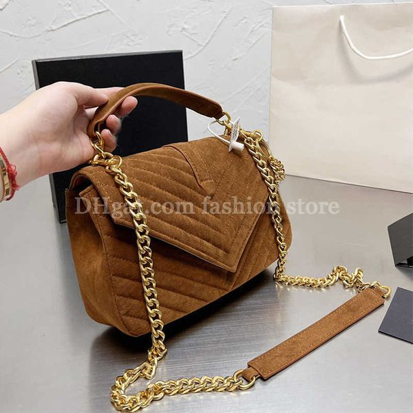 

bag women shoulder handbag quilted leather college luxury designer chain crossbody bags purse wallet