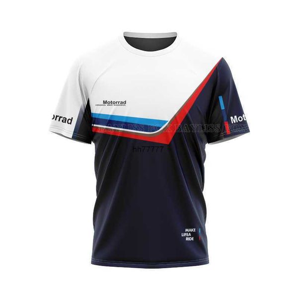 

xsr2 2023 men's and women's f1 team t-shirt s summer for bmw motorrad street racing motorcycle sport travel quick dry breathable d, White;black
