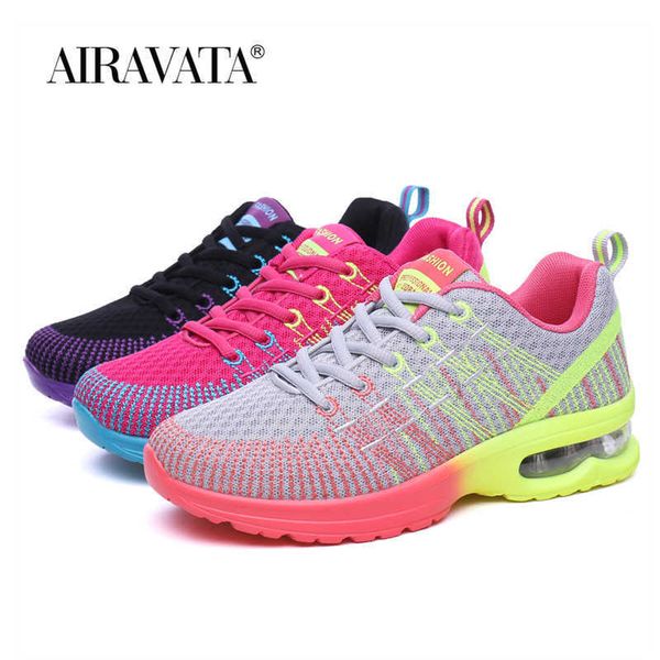 

dress shoes women running shoes air cushion fashion trend sports shoes breathable mesh comfort shock absorption popularity sneakers, Black
