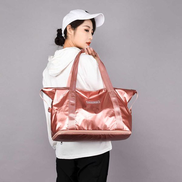 

duffel bags fashion travel outdoor sports gym fitness women dry and wet separation yoga large capacity shoulder xa789m 230309