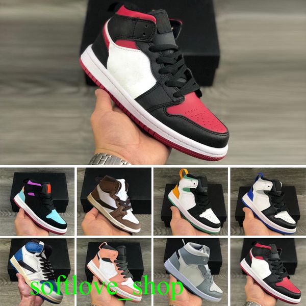 

shoes 1s kids sneakers original og heritage patent cactus jack high mocha designer mid dutch green sneakers, Black