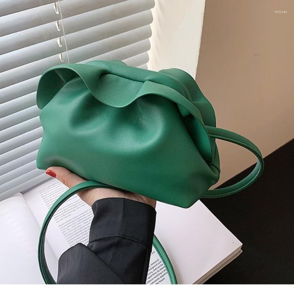 

shoulder bags women's ruffled pleated bag fashion trendy high-quality net red casual messenger dumpling