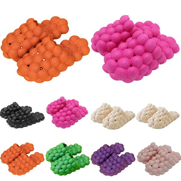 

men women fashion slippers mens outdoor slides summer beach slipper orange blue womens indoor waterproof shoes, Black