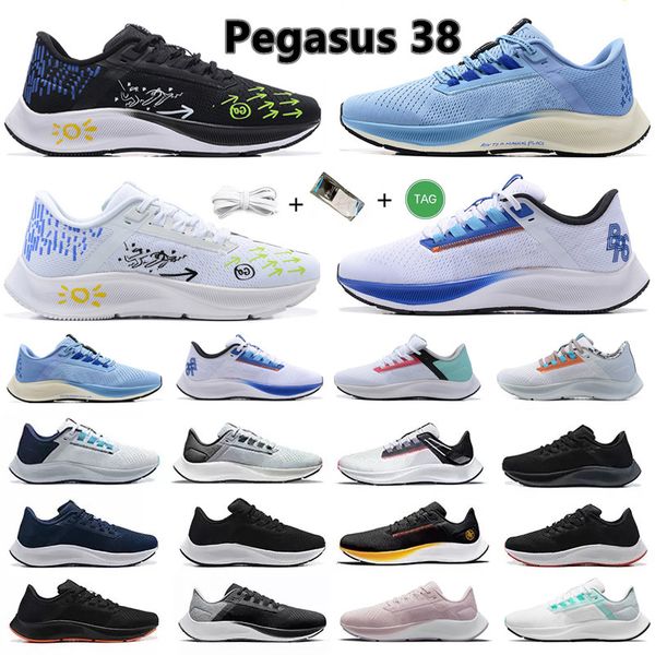 

pegasus 38 mens running shoes blue ribbon royal ocean cube pink greedy kelly anna grey triple black white pn dust men women trainers sports