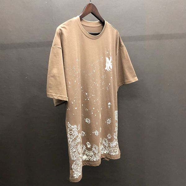 

men s t shirts letter print short sleeve t shirt men cashew flower pattern tshirt o neck summer man tee shirt homme camisetas hombre 230308, White;black
