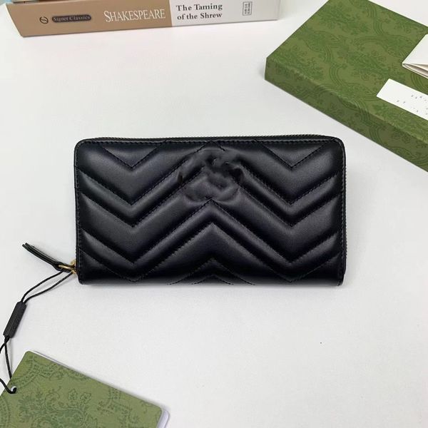 

marmont full zip wallet 443123 women's new cow leather long, Red;black