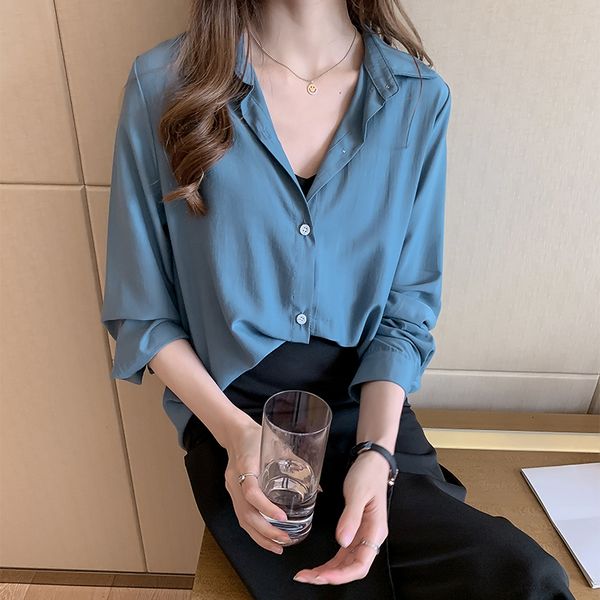 

women's blouses shirts fashion blouse for women long sleeve white shirt turn down collar female plus size 4xl clothing japan korean st