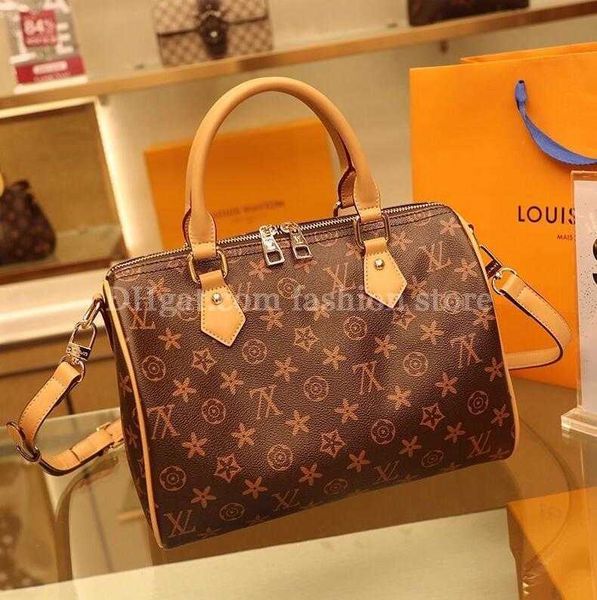 

designers fashion luxurys women bag shoulder bags lady totes handbags speedy with key lock shoulder strap dust bag1