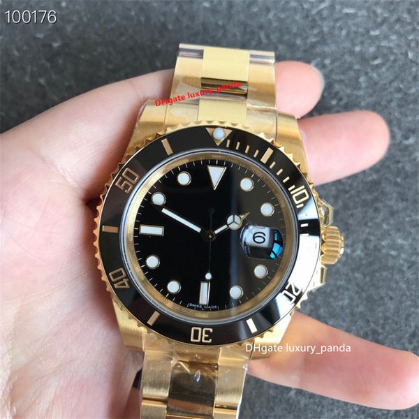

luxury watches styles men's 3 automatic gold watch 40mm 904l cal.3235 3135 movement ceramic waterproof sapphire non-fading cz, Slivery;black