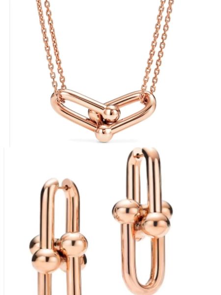 

silver rose gold initial diamond pendant jewelry necklace set designer for women men necklaces couple fashion wedding party thanksgiving day