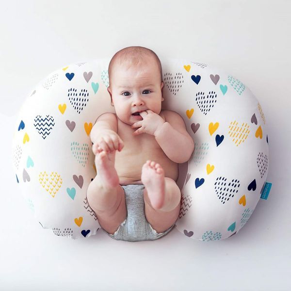 

pillows baby feeding pillow with 2pcs cover u-shaped maternity breastfeeding cushion cotton multifunctional removable nursing pillow 230309