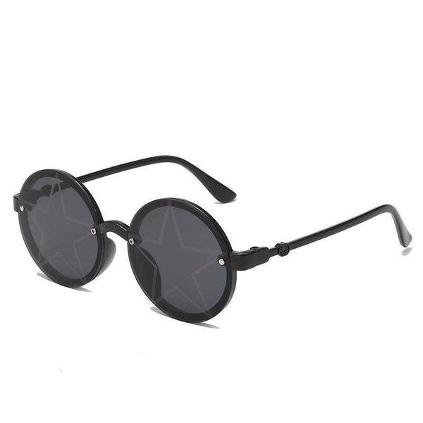 

ocean lens childrens frameless five pointed star sunglasses street shooting, Blue