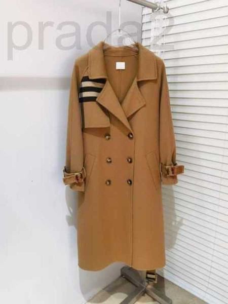 

women's wool & blends designer 2022 autumn winter milan runway lapel neck long sleeve outerwear designer coats 1120-02 5wjj, Black