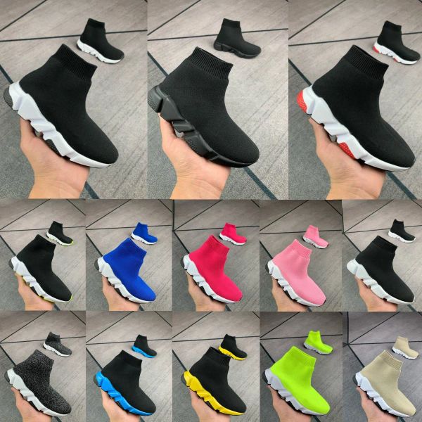 

speed kids sock shoes boys girls designer boots high black white sneakers running athletic red kid shoe sport runner trainers youth toddler
