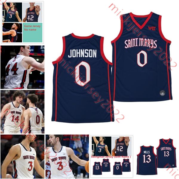

custom stitched saint mary's gaels basketball jersey matthew dellavedova jordon ford malik fitts patty mills jock landale tommy kuhse m, Black