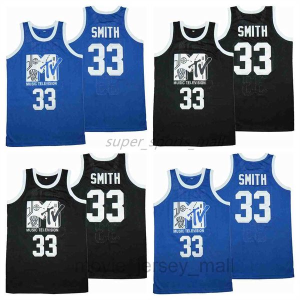 

movie basketball jerseys #33 rock n jock will smith jersey, Black;red