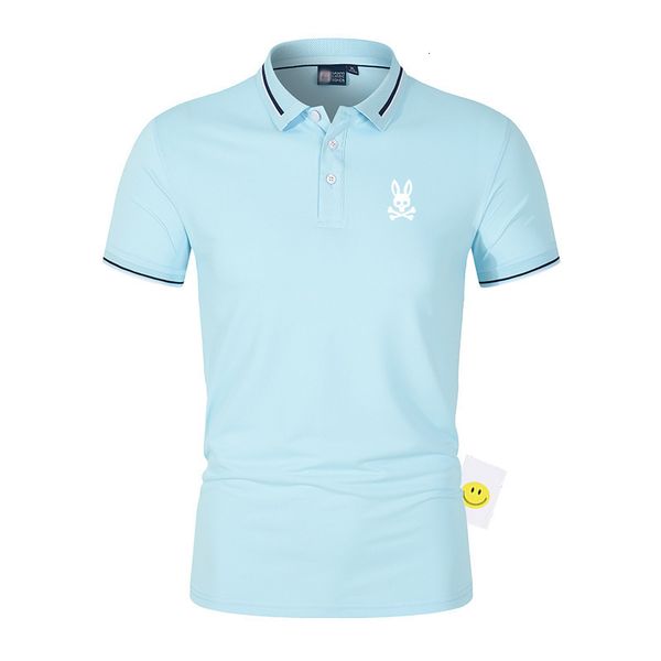 

men's tshirts 2023 summer men polo shirt printed skull bunny fashion lapel breathable casual tees short sleeve hip hop polos shirts 23, White;black