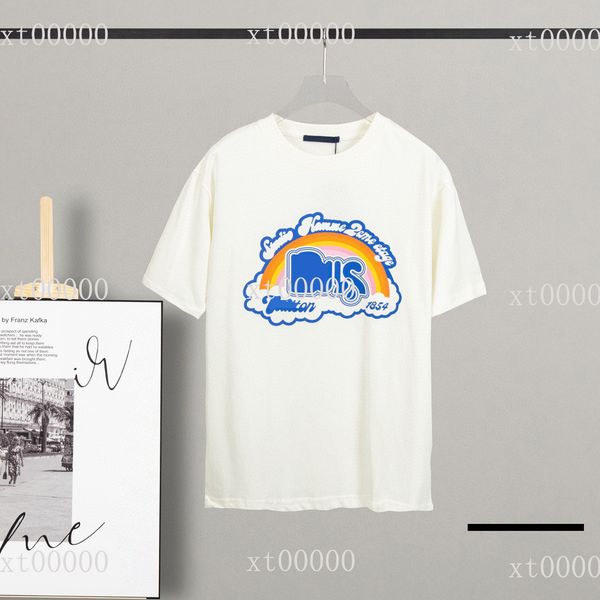 

23ss designer letter printed t shirts tee sweatshirt fashion high street short sleeves summer casual t-shirt breathable men women crew neck, Black;brown